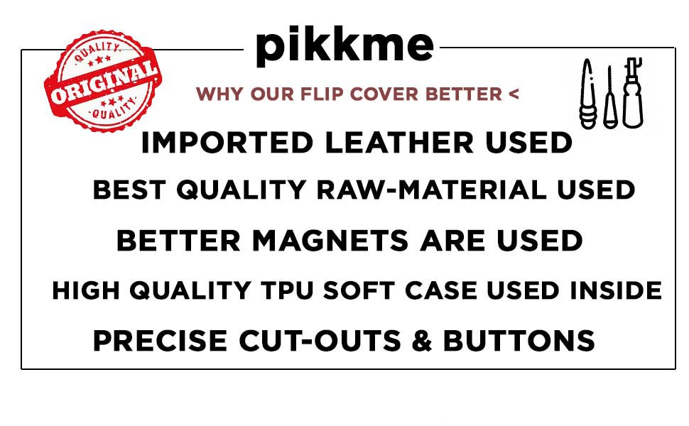 Pikkme Flip Cover Features