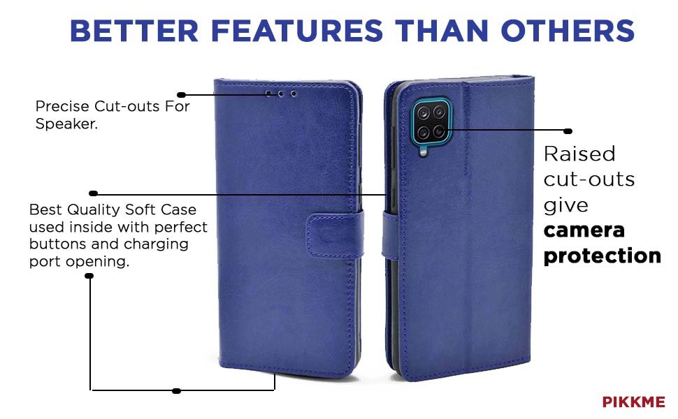 Blue Vintage Flip Cover Case