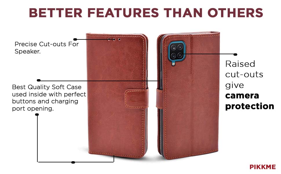 Pikkme Leather Vintage Flip Cover