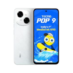 Tecno POP 9 (Glittery White, 3GB+64GB) |India's 1st Mediatek