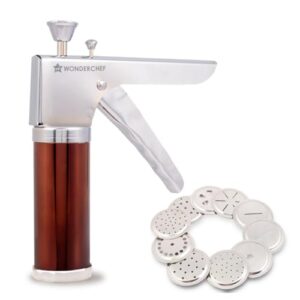 Wonderchef Snacks Maker with 12 Different jalis, Stainless