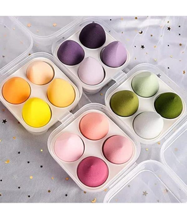 Omidazzle Ultra soft Blender Makeup Sponge Set of 4 with box - Image 7