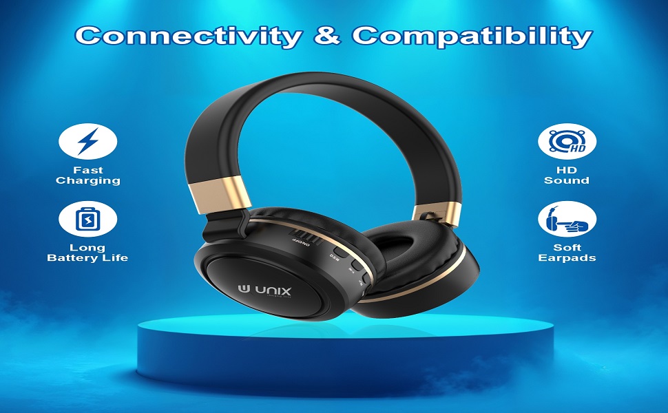 Design & Comfort Over-ear design  On-ear cushions  Lightweight build