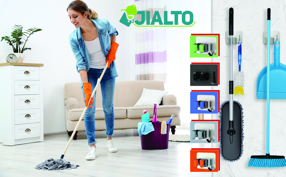 JIALTO Mop and Broom Holder