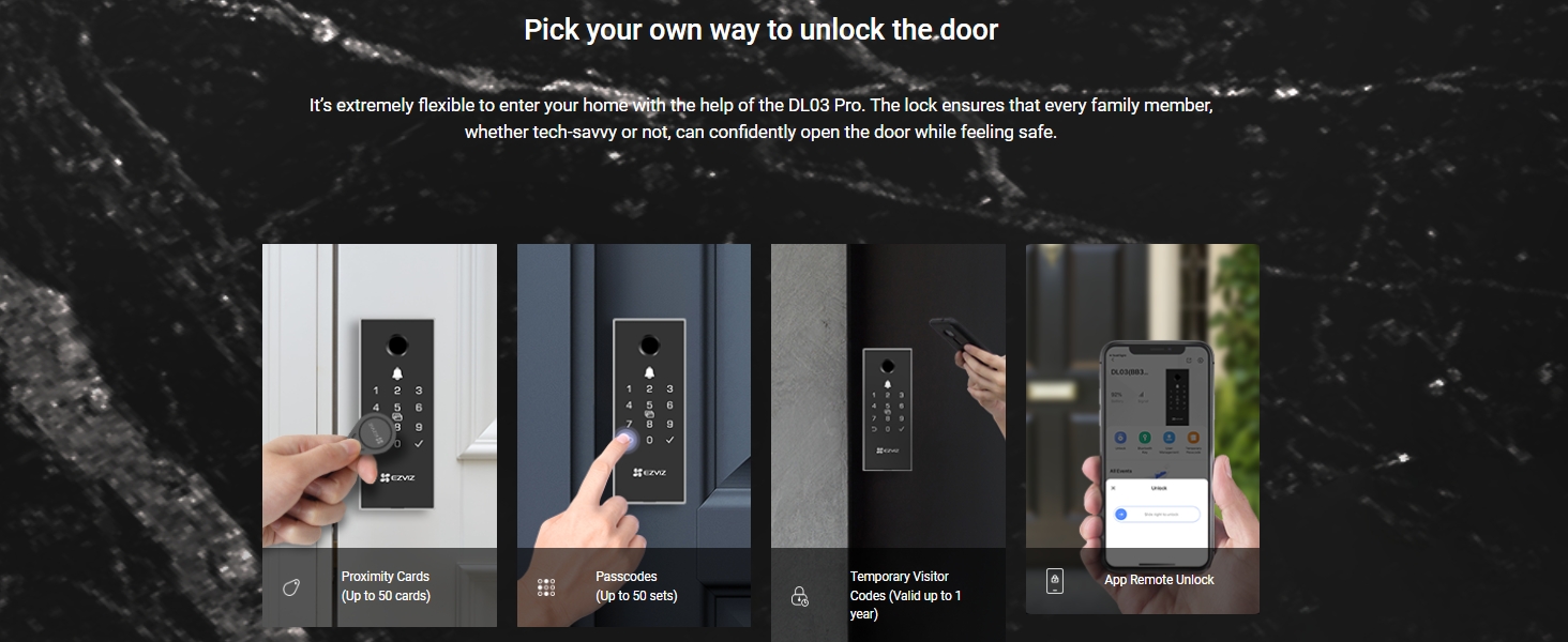 Multiple Unlock Methods