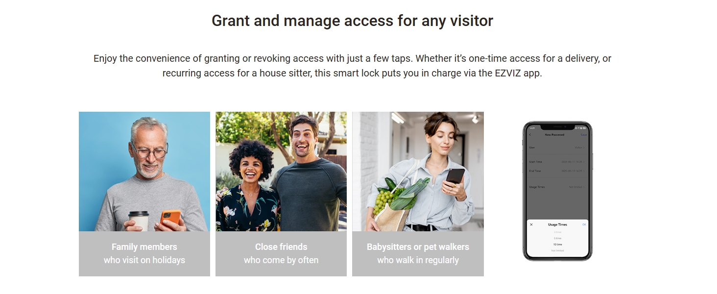 Remote Unlocking via the EZVIZ App