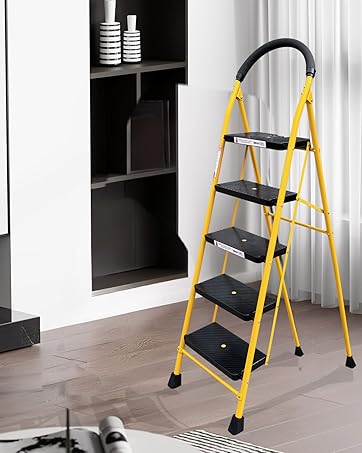 1749881739 4 Houza 7 Step Foldable Aluminium Ladder for Home with Tool