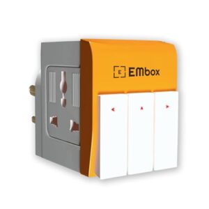 EMBOX 3 Pin Multi Plug Adapter with Individual Switch 3 Pin