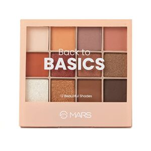 MARS 12 Shades Back to Basics Eyeshadow Palette with Free