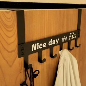 Solitude Heavy Duty CarbonMetal Over Door Hanger for Cloths,