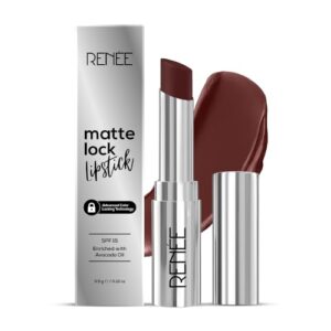 RENEE Matte Lock Lipstick - Funk, Moisturizing, Long Lasting