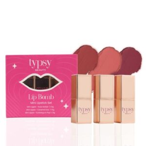 Typsy Beauty Mini Lipstick Set of 3 Luxurious Highly