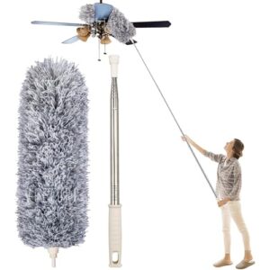 VOLTURI Microfiber Feather Duster Bendable & Extendable Fan