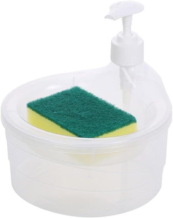 Solitude Double Layer Soap Dispenser with 2 Sponges for - Image 2