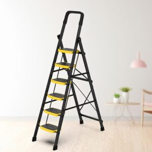 Asian Paints TruCare Home Elite 6-Steps Ladder, Foldable