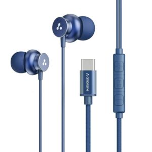 Ambrane Type C Wired in Ear Earphones with in-Line Mic for C