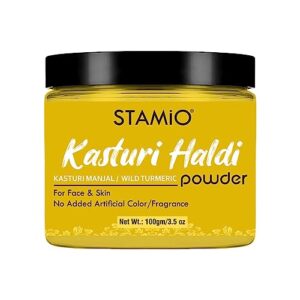 STAMIO Kasturi Haldi Powder for Natural Finish Face (100 gm)