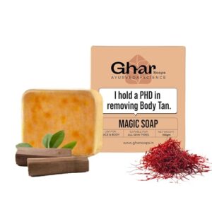 Ghar Soaps Sandalwood & Saffron Magic Soaps For Bath (100