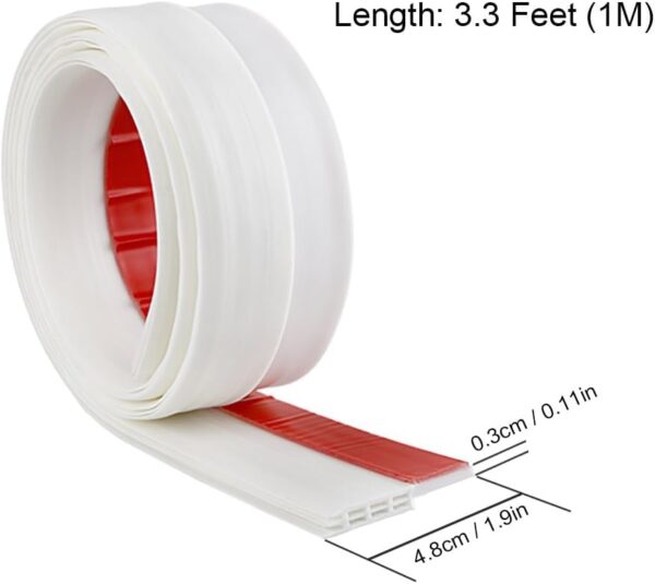 RANUR Silicone Self Adhesive Door Bottom Sealing Strip Guard - Image 2