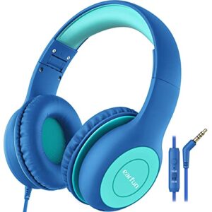 EarFun Kids Headphones with Mic for Boys and Girls, Over Ear