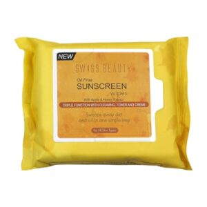 SWISS BEAUTY OIL FREE SUNSCREEM WIPES WITH APLLE & HONEY
