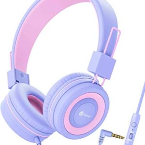 iClever Kids Over-Ear Headphones for Girls with Mic, 85/94dB