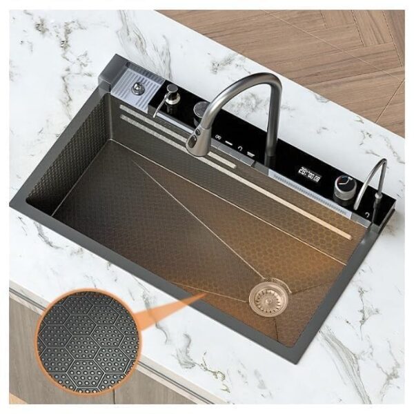 DOLANTO 30" x 18" x 9" Fully Equipped Piano Kitchen Sink - Image 5