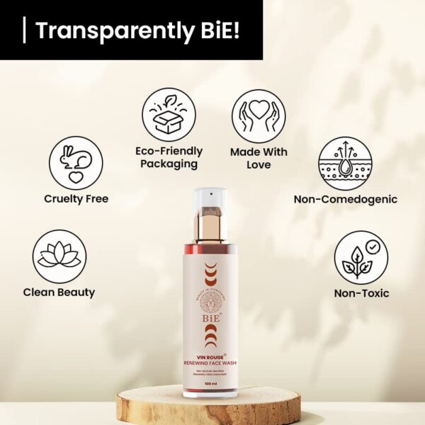 BiE Vin Rouge - Renewing Face Wash for Sensitive Skin, Oily - Image 6