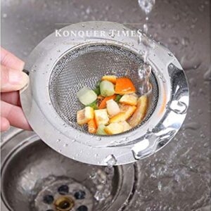 Konquer TimeS Stainless Steel Kitchen Strainer, Sink Jali,