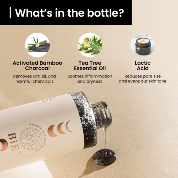 BiE Micro Detox Face Wash | Activated Charcoal - Fights - Image 4