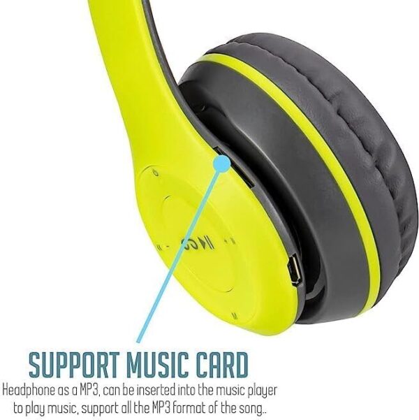 icall P47 Gaming Over Ear Wireless Bluetooth Headphones with - Image 4