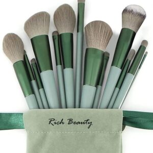 13-Piece Makeup Brush Set – Synthetic Bristles, Soft and