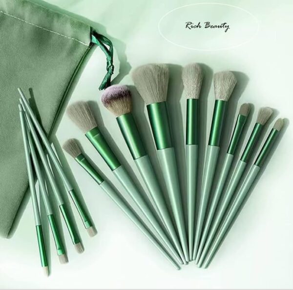 13-Piece Makeup Brush Set – Synthetic Bristles, Soft and - Image 2