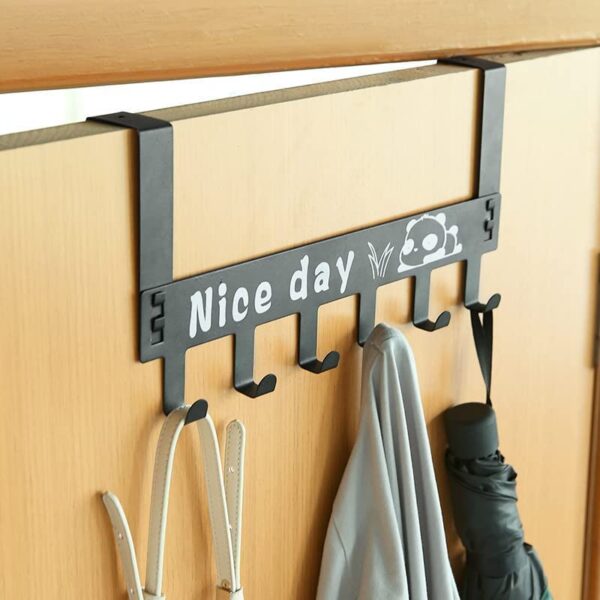 Solitude Heavy Duty CarbonMetal Over Door Hanger for Cloths, - Image 9