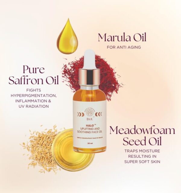 BiE Halo - Uplifting & Soothing Face Oil With Pure Saffron - Image 5