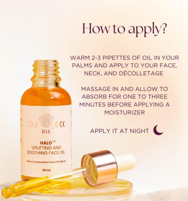 BiE Halo - Uplifting & Soothing Face Oil With Pure Saffron - Image 6