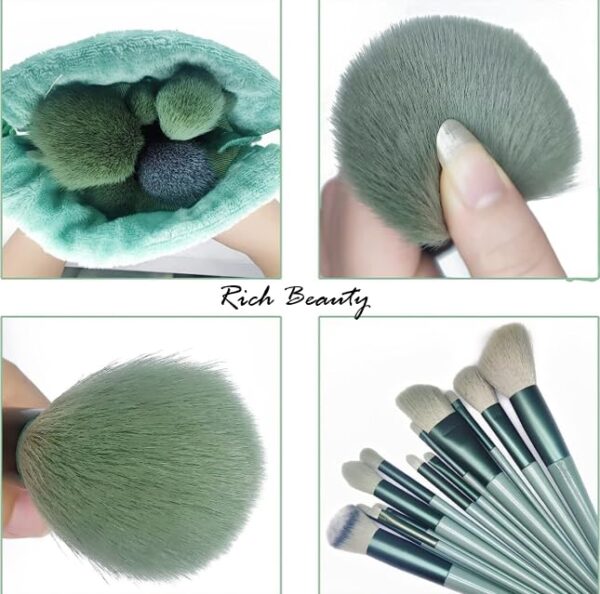 13-Piece Makeup Brush Set – Synthetic Bristles, Soft and - Image 3