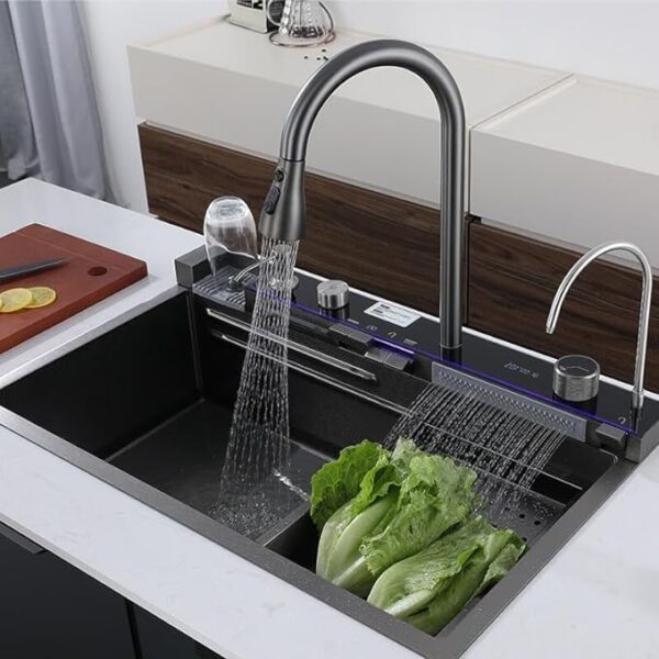 DOLANTO 30" x 18" x 9" Fully Equipped Piano Kitchen Sink - Image 7