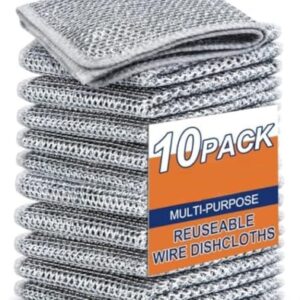 ANTIL'S Multipurpose Wire Dishwashing Rags for Wet and Dry