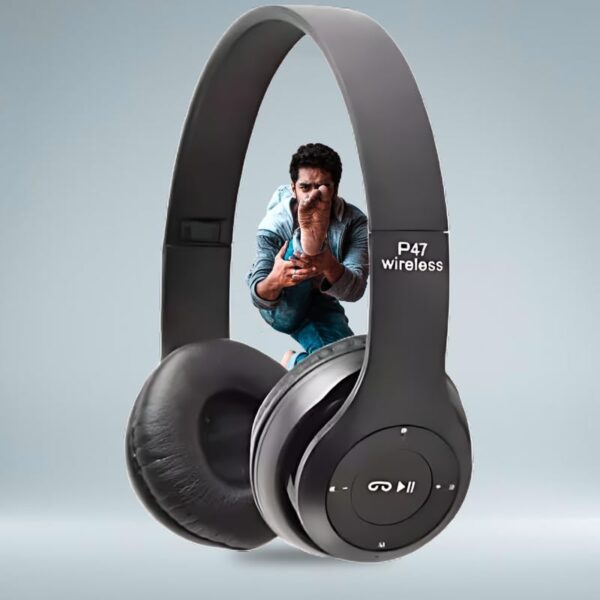 icall P47 Wireless Over Ear Headphones Bluetooth with Mic