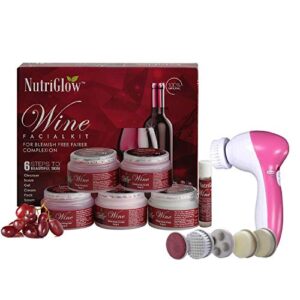 NutriGlow Wine Facial Kit with Red Grape Extracts – 6-Step