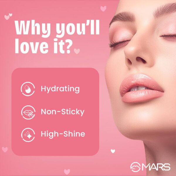 MARS Candylicious Sheer Lip Gloss for Women | Hydrating & - Image 3