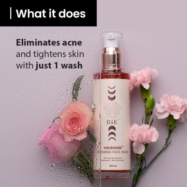 BiE Vin Rouge - Renewing Face Wash for Sensitive Skin, Oily - Image 2