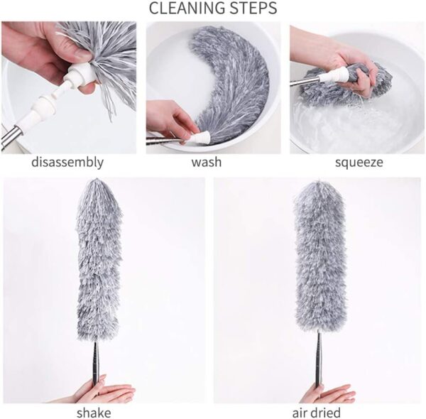 Fulminare Microfiber Feather Duster Bendable & Extendable - Image 5