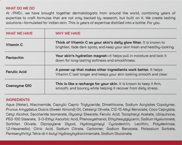 /PHD/Vitamin C Brightening Moisturizer | Vitamin C Cream for - Image 8