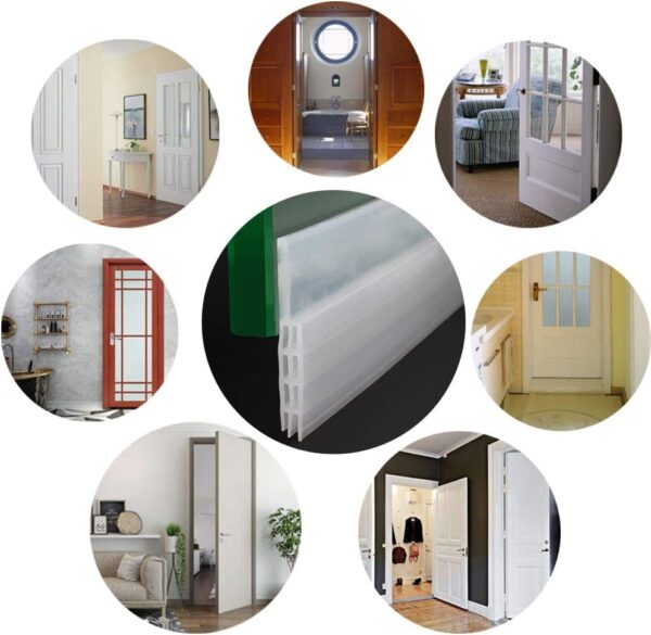 RANUR Silicone Self Adhesive Door Bottom Sealing Strip Guard - Image 7