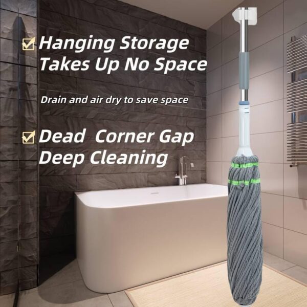 Wazdorf Microfiber Floor Cleaner, Self-Twisting Mop with - Image 7